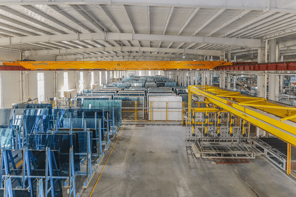 Lisec insulating glass intelligent connection production system