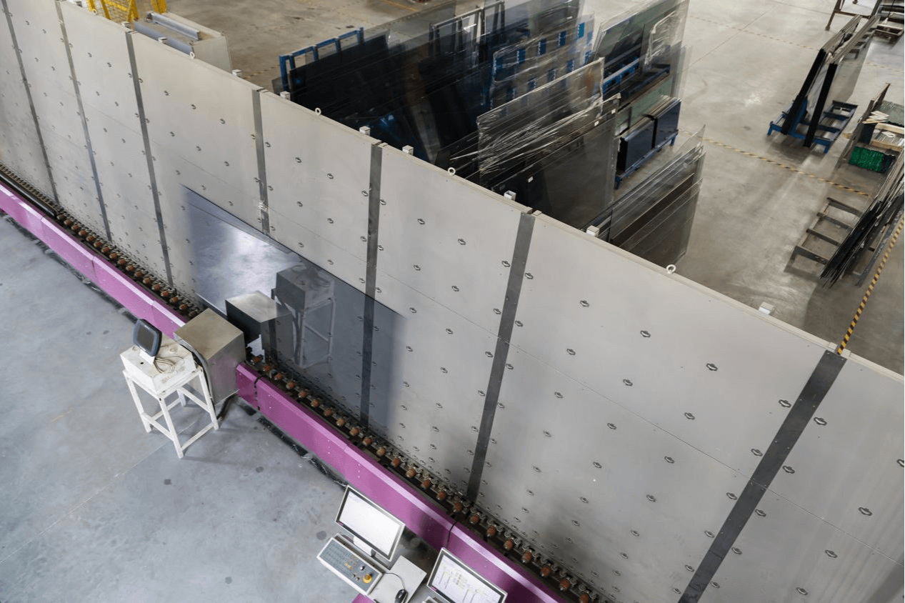 Lisec insulating glass intelligent connection production system