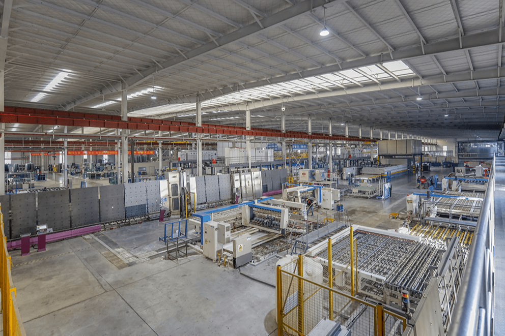 Lisec insulating glass intelligent connection production system